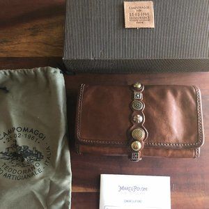 Campomaggi Cognac Stud Wallet